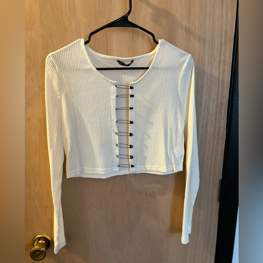 SHEIN Curve Crop Top